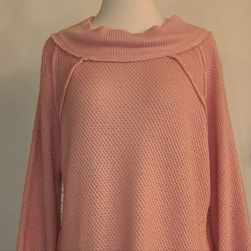 NWT We the free size S faded coral sweater